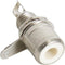 VROUWELIJKE RCA INBOUWBUS - NIKKEL - WIT (CA055W)