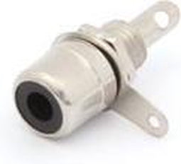 VROUWELIJKE RCA INBOUWBUS - NIKKEL - ZWART (CA055B)
