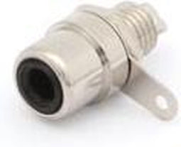 VROUWELIJKE RCA INBOUWBUS - NIKKEL - ZWART (CA055HB)