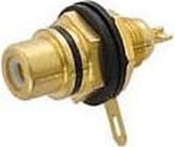 VROUWELIJKE RCA INBOUWBUS - VERGULD - ZWART (CA057B)