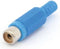 VROUWELIJKE RCA PLUG - BLAUW (CA054BL)