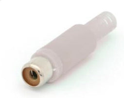 VROUWELIJKE RCA PLUG - WIT (CA054W)