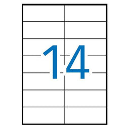 Klika - laser A4 etiketten 105x42,4mm 1.400 - 6 stuks