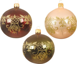 kerstballen glas d8 cm a3 I kerst