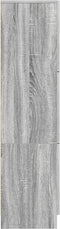 vidaXL - Hoge - kast - Grijs - Sonoma - 31,5x32x124 - cm - Geengineerd - hout