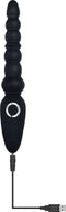 Evolved - Flexibele geribbelde anaalstimulator met 3 motors - Zwart