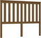 vidaXL - Hoofdbord - 126x6x101 - cm - massief - grenenhout - honingbruin