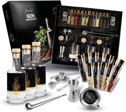 DIBYS DIY KIT VOOR HET MAKEN VAN GIN MET KRUIDEN EN BARTENDING ACCESSOIRES