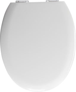 Allibert Sunshine - WC-zitting - geperst hout - soft close - wit gelakt