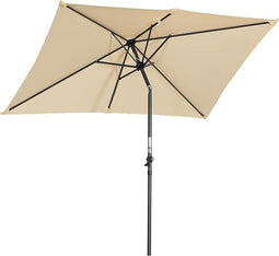 Angel Living Parasol 210 x 140 cm - Kantelbaar - Waterafstotend - Beige