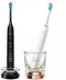 Philips Sonicare Diamondclean HX9914/57 - Elektrische tandenborstel - 10x meer plakverwijdering - Wit en zwart (2 stuks)