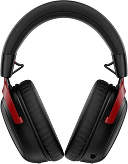 HyperX Cloud III S Wireless - Draadloze Gaming Headset - Dual Wireless Connectiviteit - Zwart/Rood