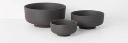 Ferm Living Sekki Bowls - Charcoal (set of 3)
