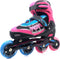 Move Fast Inlineskates - Maat 38-41 - Unisex - roze/zwart/blauw