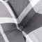 vidaXL - Palletkussen - 120x40x12 - cm - stof - ruitpatroon - grijs