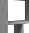 vidaXL - Boekenkast - 60x20x120 - cm - bewerkt - hout - grijs - sonoma - eikenkleurig