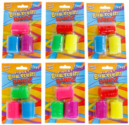 Fidget Kleverige Stretch-it Bandz, 3st.