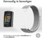 imoshion Nylon bandje - Geschikt voor Fitbit Charge 6, Charge 5 - Lichtgrijs - S