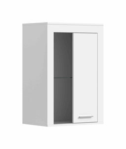 Furnilux Jam - Vitrinekast - Tijdloos ontwerp - Wit - 35x86x60cm