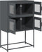 vidaXL - Hoge - kast - 68x39x107 - cm - staal - antracietkleurig