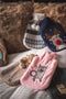 Cosy & Trendy Warmwaterkruik pels en pompons 2L - 36x20cm - Grijs