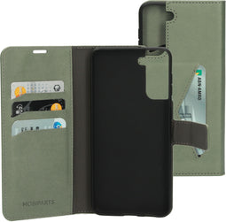 Mobiparts Galaxy S21 Plus - Classic Wallet Case - Ruimte voor pasjes - Groen