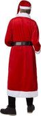 Dressforfun Mantel kerstman klassiek XXL - verkleedkleding - lange rode fluwelen mantel met pluche witte revers