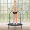 Costway Trampoline - Inklapbaar - Verstelbare Leuning - max. 150 kg - Ø101 x 107,5-130,5 cm - Blauw