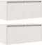 vidaXL - Wandkasten - 2 - st - 80x30x35 - cm - massief - grenenhout - wit
