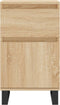 vidaXL - Dressoir - 40x35x70 - cm - bewerkt - hout - sonoma - eikenkleurig