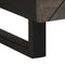 vidaXL - Salontafel - 80x54x40 - cm - massief - mangohout - zwart