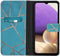 iMoshion Hoesje Geschikt voor Samsung Galaxy A32 (5G) Hoesje Met Pasjeshouder - iMoshion Design Softcase Bookcase - Blauw / Blue Graphic