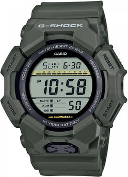 G-Shock GD-010-3ER - Heren Horloge - Digitaal - 20 ATM waterdicht - Kleur: Groen