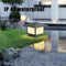 Sokkellamp voor buiten, 12 W bolderlamp buiten, grijs, tuinpadverlichting van gegoten aluminium, 3 k