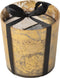 J-Line geurkaars M-Chic - Oud & Amber - glas - goud/zwart - medium - 80U