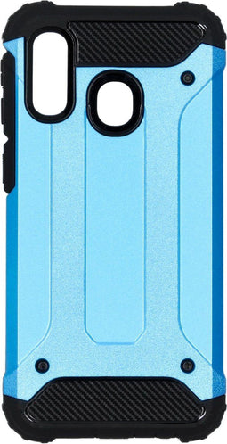 iMoshion Hoesje Geschikt voor Samsung Galaxy A40 Hoesje - iMoshion Rugged Xtreme Backcover - Lichtblauw