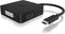 Icy Box IB-DK1104-C - USB-C Adapter - 4-in-1 HDMI DisplayPort DVI VGA - Zwart