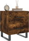 vidaXL - Nachtkastje - 40x35x47,5 - cm - bewerkt - hout - gerookt - eikenkleurig