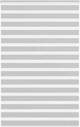 vidaXL - Zebra - rolgordijn - 150x230 - cm - stofbreedte - 145,9 - cm - lichtgrijs