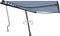 vidaXL - Luifel - vrijstaand - handmatig - uittrekbaar - 450x350 - cm - blauw - en - wit