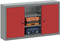 vidaXL - Gereedschapskast - Wandgemonteerd - met - Pegboard - Rood - 100x20x55 - cm - Staal