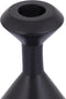 PTMD Yanou Black Aluminum Candleholder Hourglass L