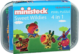 Ministeck Wilde Dieren-box 4-in-1 500-delig