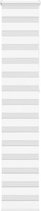 vidaXL - Zebra - rolgordijn - 40x230 - cm - stofbreedte - 35,9 - cm - polyester - wit