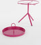 Mica Decorations Aston - Bijzettafel - Afneembaar dienblad - Fuchsia - H42 x Ø31 cm