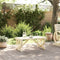 vidaXL - Tuintafel - 90x50x40 - cm - massief - vurenhout