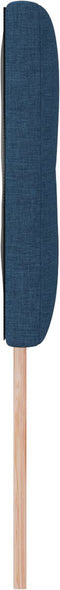 vidaXL - Hoofdbord - met - Knopen - Blauw - 160 - cm - Stof
