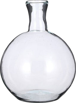 Mica Decorations Lilou Vaas - H31 x Ø22 cm - Gerecycled Glas - Transparant