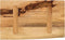vidaXL - Tafelblad - met - natuurlijke - rand - 60x30x3,8 - cm - massief - mangohout