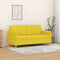 vidaXL - Tweezitsbank - 140 - cm - stof - lichtgeel